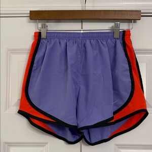 Nike Women's Purple and Red Athletic Shorts